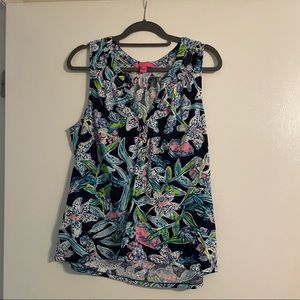Lilly Pulitzer Essie Tank Top Size XL EUC